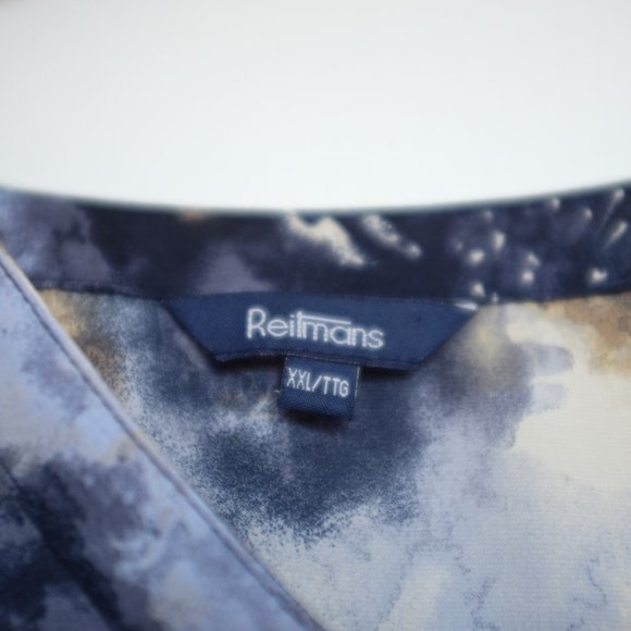 COPY - Reitmans abstract rolled sleeve blouse XXL - Picture 4 of 9